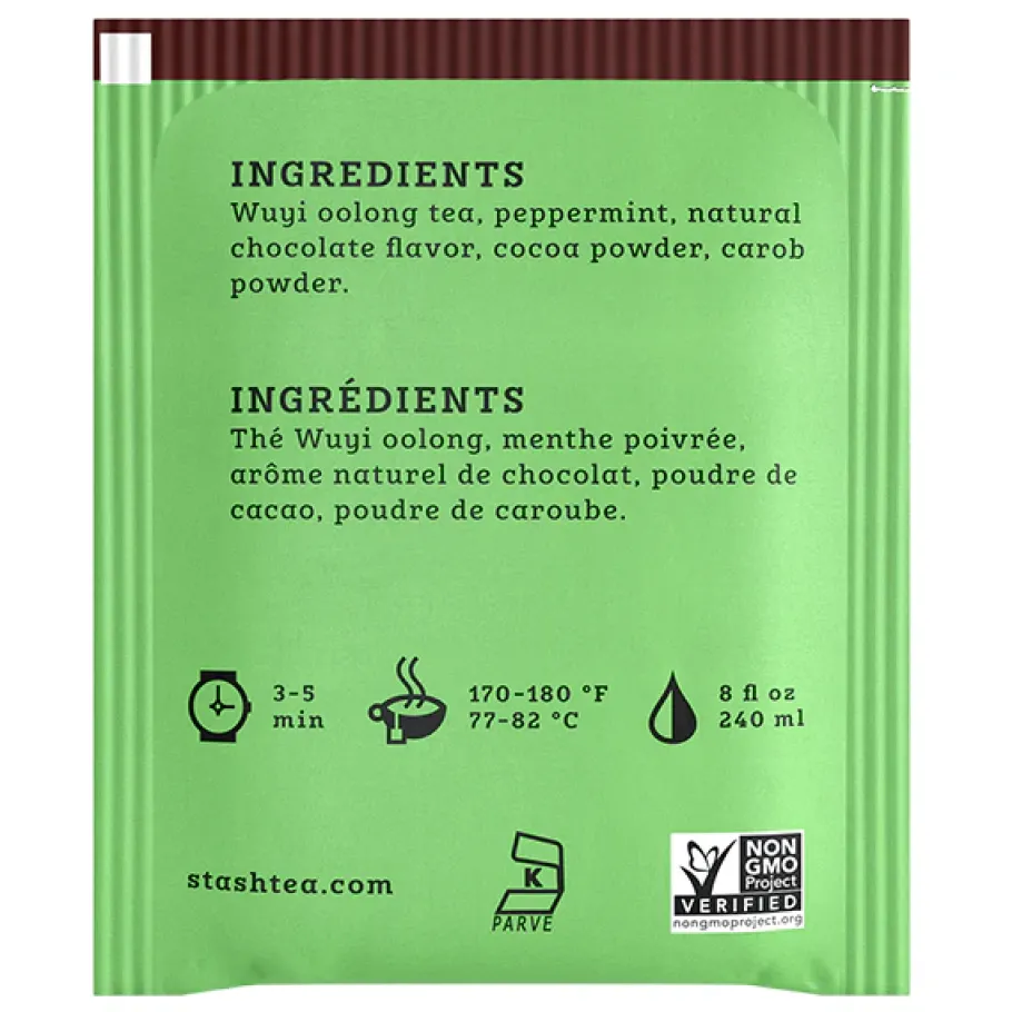 Stash Tea Oolong>Chocolate Mint Oolong Tea