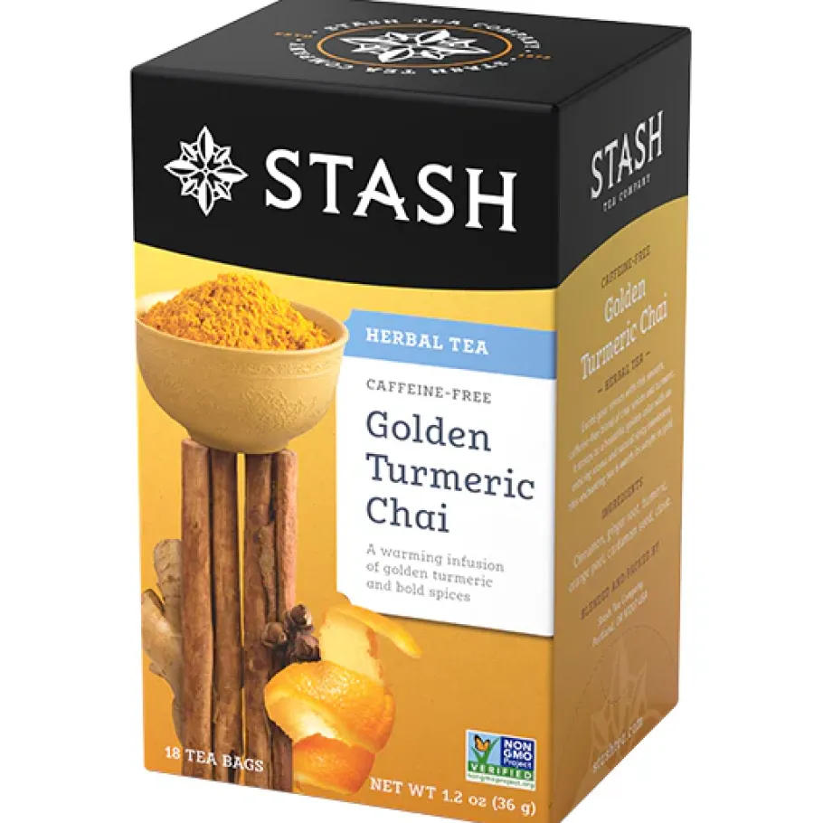 Stash Tea Chai>Golden Turmeric Chai Herbal Tea