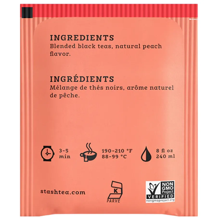 Stash Tea Fruity>Peach Black Tea