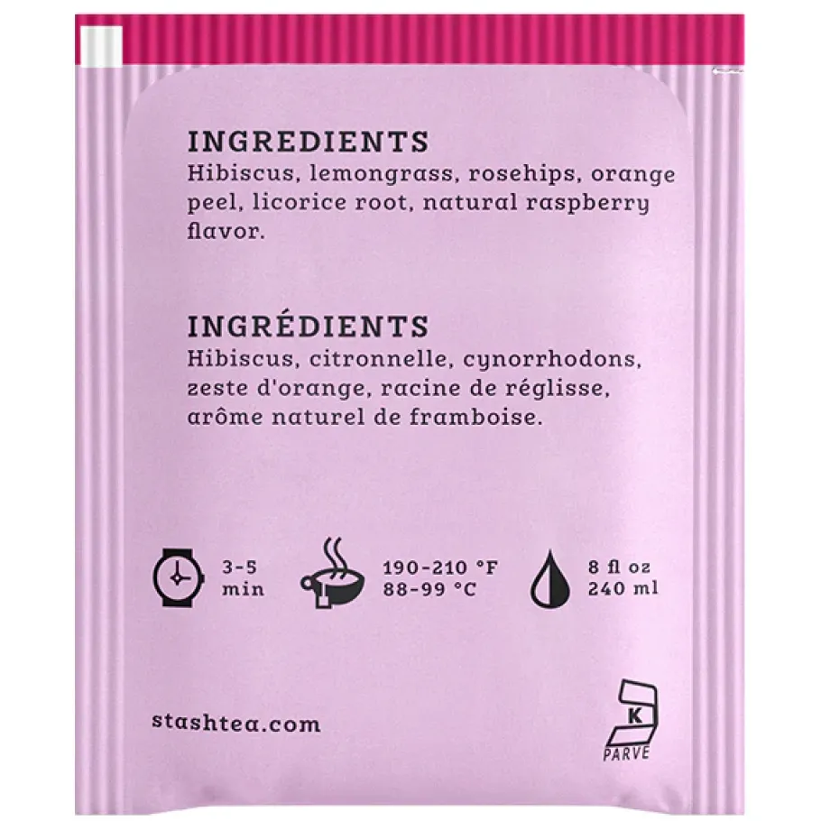Stash Tea Herbal>Wild Raspberry Hibiscus Herbal Tea